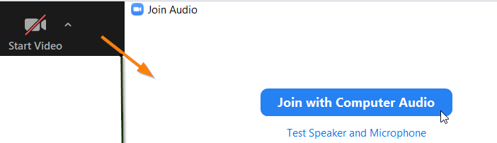 Zoom connect audio device