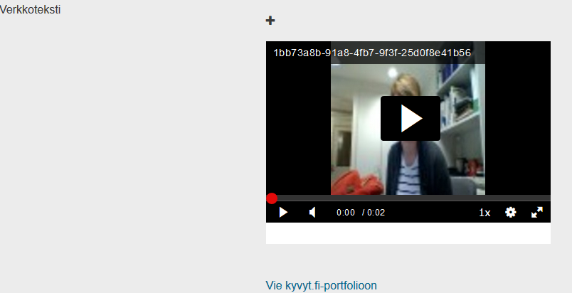 A video embedded in Moodle.