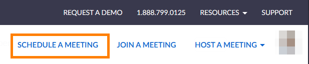 zoom web portal schedule meeting