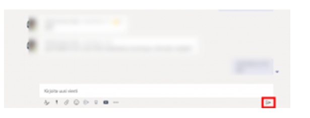 Send -button is on the right, below the message row.
