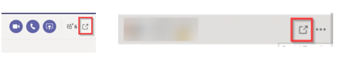 Pop-up chat -icons which open a chat into a new window can be found from two places.