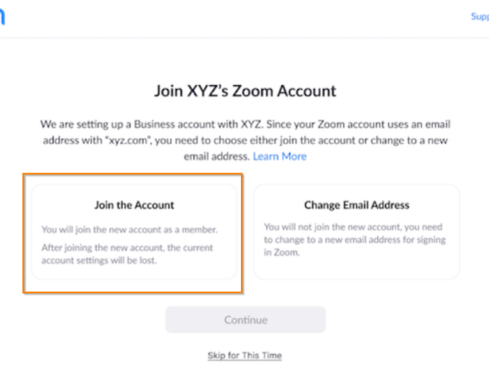 zoom account consolidation