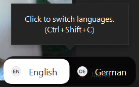 zoom switch language