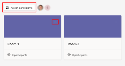 The room icons are located side-by-side in breakout rooms view.