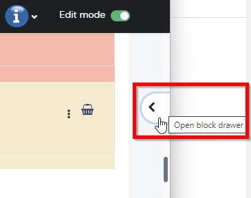 Opening blocks to view.